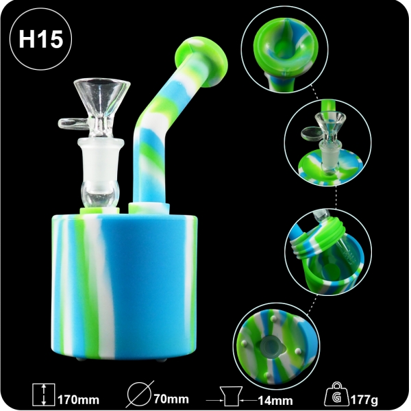 Zylinder-Bong mit LED